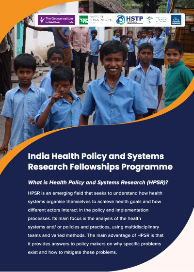 India Health Policy & Systems Research Fellowship